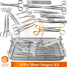 OR Operative Minor Surgery Kit Surgical General Surgery Instruments Tray Setup