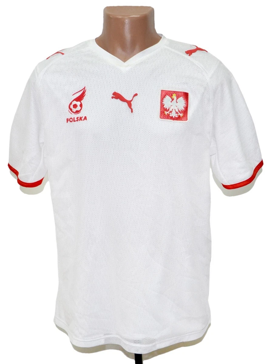POLAND NATIONAL TEAM 2008 2009 HOME FOOTBALL SHIRT JERSEY PUMA SIZE L