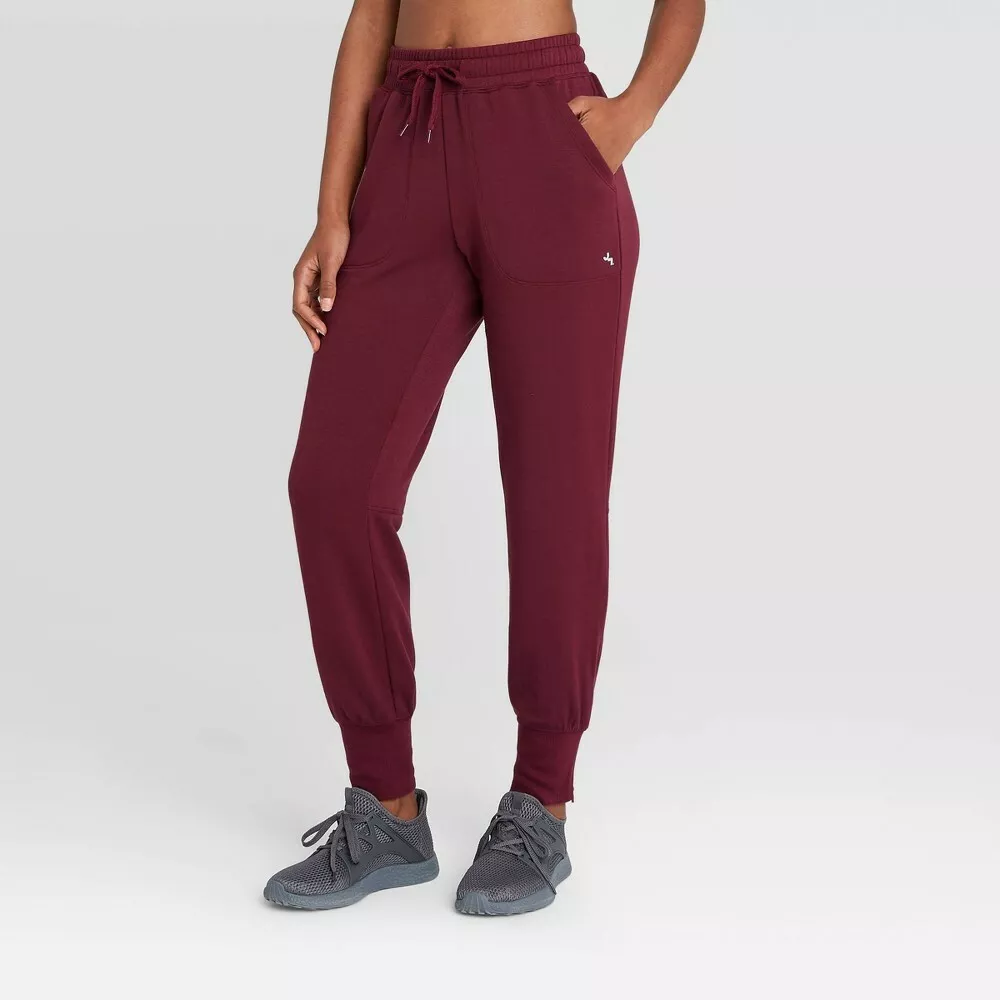 Women's Mid-Rise Cozy Jogger Pants - JoyLab Port XS SUPER SOFT AND