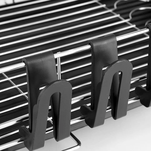 Disk Drying Rack Air Dryer Stainless Steel Frame Cultery Dishes Holder Drainer - Picture 11 of 12