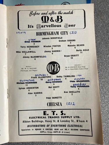 Birmingham City Programme 1959/60 1960/61 1961/62 Liga & Pokal inkl. MESSE CUP - Bild 157 von 213