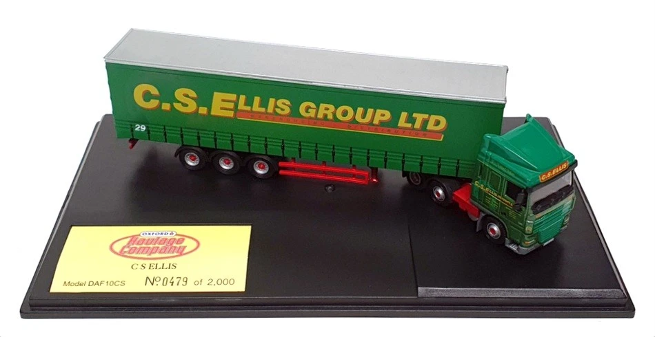 Oxford Diecast 1/76 Scale DAF10CS - DAF 105 Truck C.S. Ellis - Green — 第 4/4 张图片