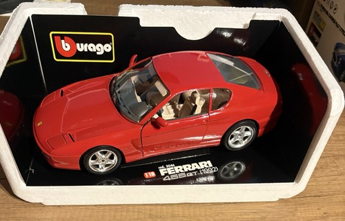 Ferrari 456 GT 1992 Rossa Red Burago SC.1:18 COD 3046 CON SCATOLA E CATALOGO 96