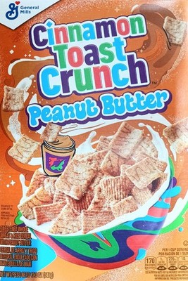 GENERAL MILLS Cinnamon Toast Crunch 'Peanut Butter' Cereal 348 gr aus USA