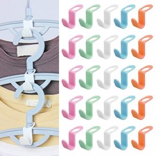 Space Saving Hanger Extender Hooks 50PCS Clothes Hanger Connector Hooks Close...