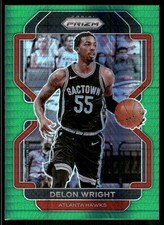 2021-22 Panini Prizm #57 Delon Wright Hyper Green