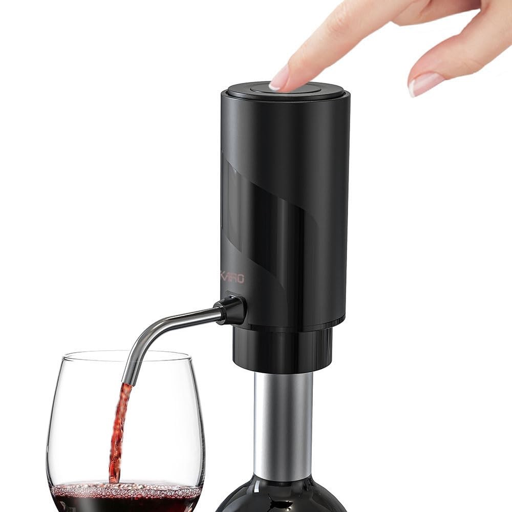 AIKARO Electric Wine Aerator Pourer Rechargeable Automatic Electronic Decanter