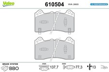 VALEO BREMSBELÄGE SATZ VORNE passend für FORD FOCUS FORD USA MUSTANG | 610504
