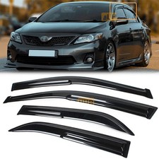 For 2009-2013 Toyota Corolla Sedan Jdm Mugen Style Window Visors Sun Rain Oueaku