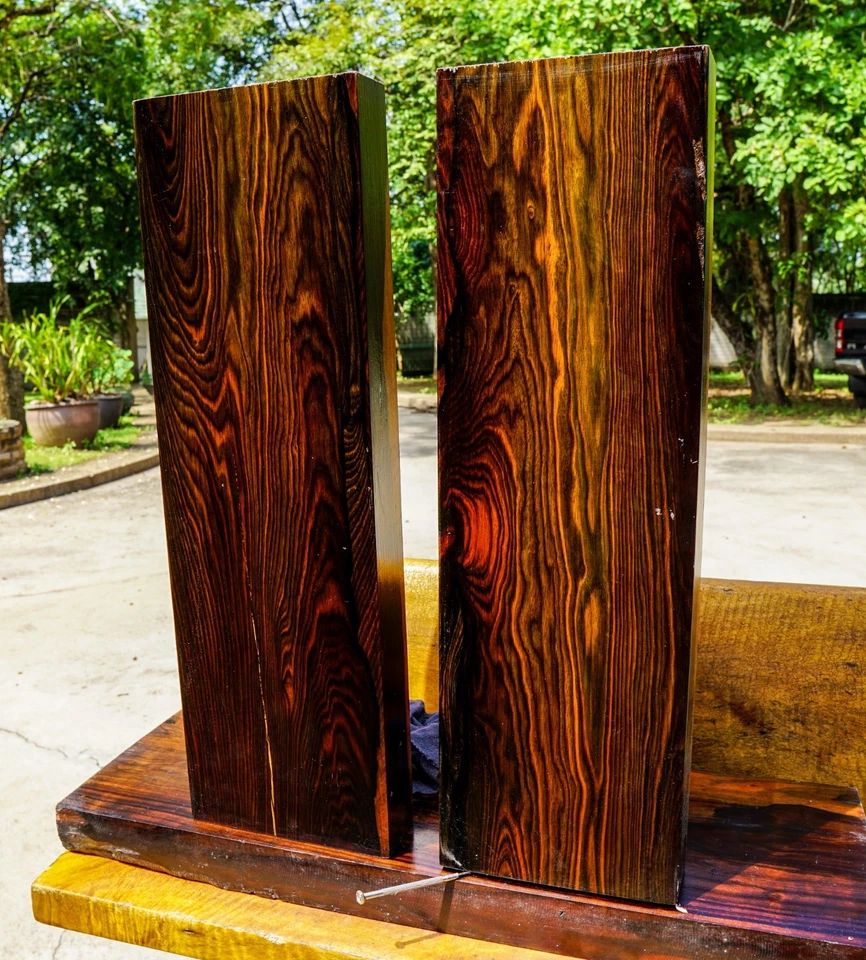 Mabolo Velvet Apple Black Exotic Wood BURL Ebony DIY Resin Table Top Block Blank - Image 4 of 4