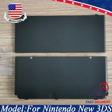 NEW For Nintendo New 3DS Housing Shell Case Faceplate Front  Back Cover Black