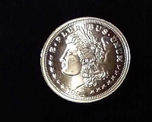 One Troy Oz Silver Trade Unit Liberty Head 1985  .999 fine silver uncirculated