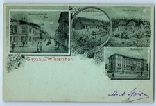 1899 Greetings from Winterthur Romania Multiview Gruss Aus Museum Postcard
