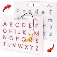 Povitrulya Magnetic Alphabet Tracing Board - 13"W x 11"H, Multicolor
