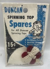 Vtg Duncan Spinning Top Spares No. 1301 White String - NEW OLD STORE STOCK