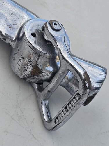 2 Vintage Collector Fire Hose Nozzles Akron  Chrome Over Brass 1960s - Bild 2 von 18