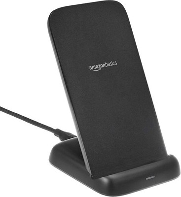 Amazon Basics Qi-zertifizierter kabelloser Ladeständer 10 W Telefon 16/15/14/13/