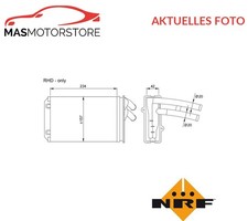 WÄRMETAUSCHER INNENRAUMHEIZUNG NRF 58035 P FÜR AUDI 80,CABRIOLET,B4