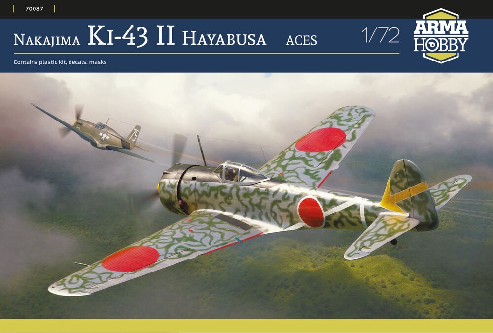 Arma Hobby 70087 1:72 Ki-43 Hayabusa Aces Plane Kit - New