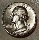 🟅 BU 1947-D 90% Silver Wash. Quarter 25¢ - 79-Year-Old Coin