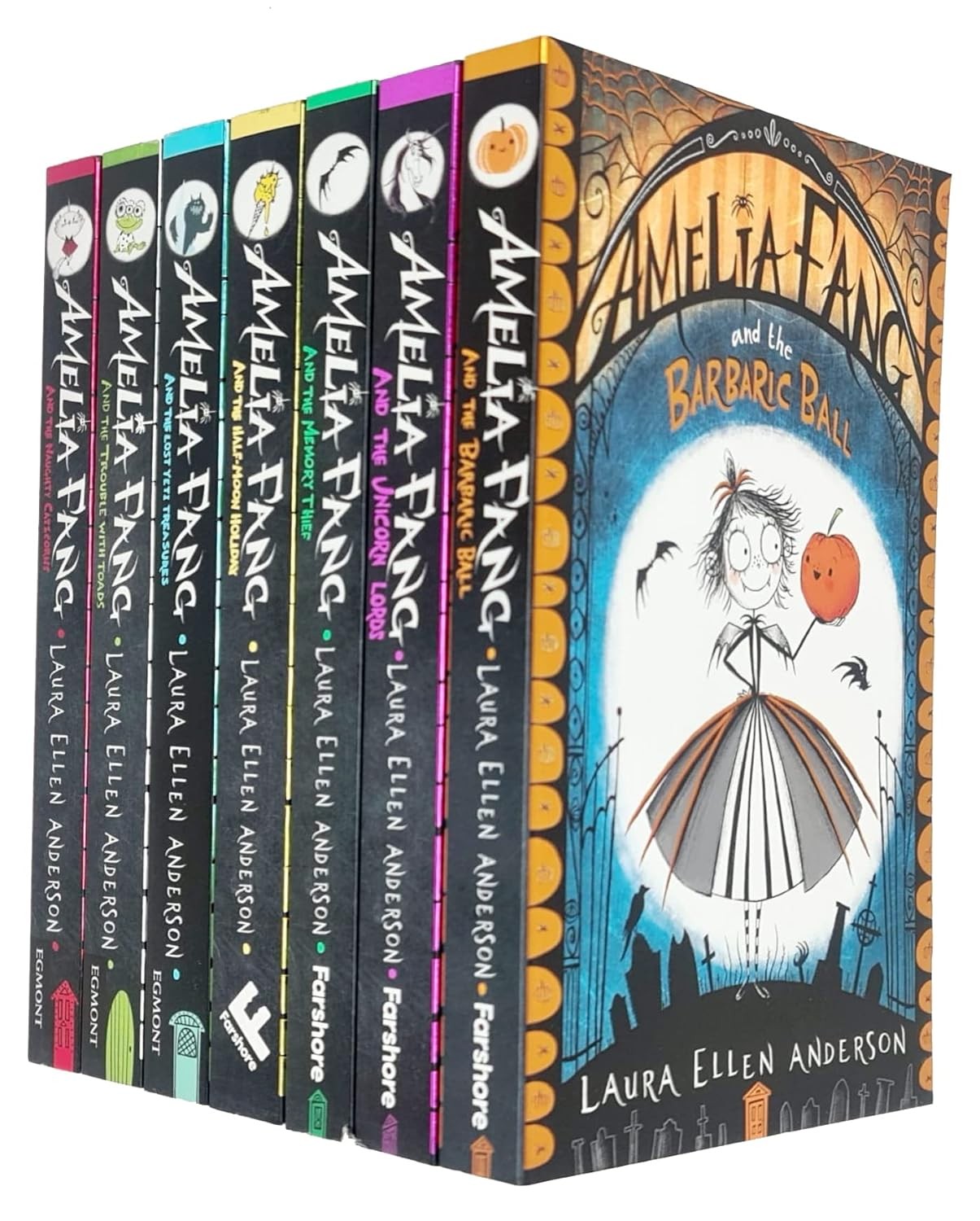 Amelia Fang Series 7 Books Collection Set by Laura Ellen Anderson Barbaric Ball