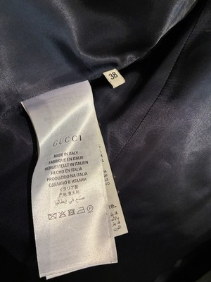 Gucci 38 XS Fully Studded Parrot Embroidered Denim Blazer $4700 | eBay