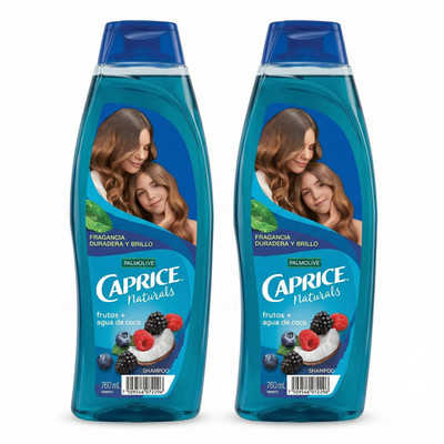 Palmolive Caprice Naturals Shampoo 2 Pack Coconut Water Fruits 760ml