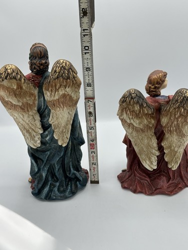 Grandeur Noel Collectors Edition 4 Piece Porcelain Large Angel Set 1999 Vintage - Picture 21 of 21