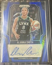 ALANNA SMITH 2025-26 PANINI PRIZM WNBA BLUE AUTO /75 #SG-AS LYNX Q4244