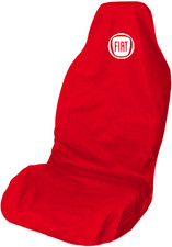 Fiat Logo Waterproof Large Premium Red Front Car Seat Cover Protector