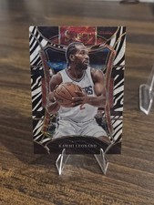 2023-24 Panini Select Kawhi Leonard Zebra Prizm Mezzanine #377 Clippers