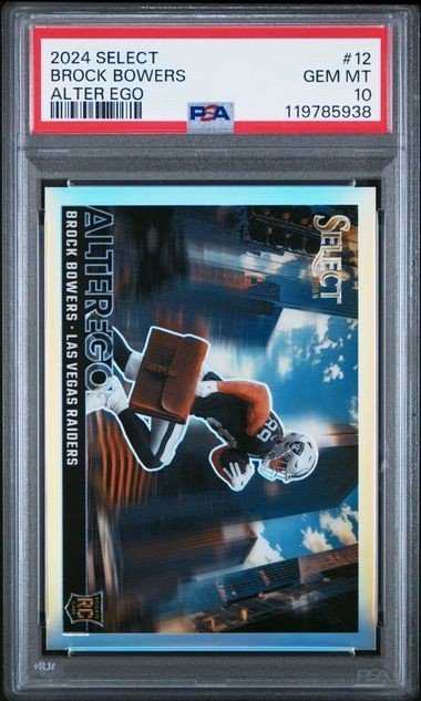 2024 Panini Select - Alter Ego Brock Bowers #12 PSA 10