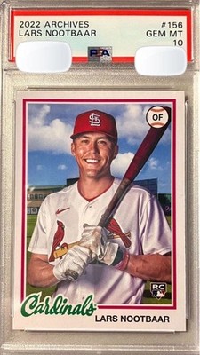 Lars Nootbar PSA 10 2022 Archives Rookie Card WBC Japan Rare 4 in World