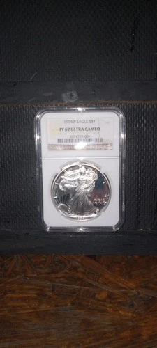 1994 P AMERICAN SILVER EAGLE Pr 69