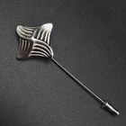 Monet Twisted Square Silver Tone Stick Pin Hat Pin Vintage Costume Jewelry