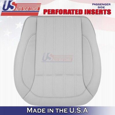 2016 to 2018 Fits Mercedes Benz GLE550 Passenger Bottom Leather Seat Cover Gray