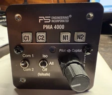 PS Engineering PMA 4000 Avionics Audio Panel - Compact design - 2.25"