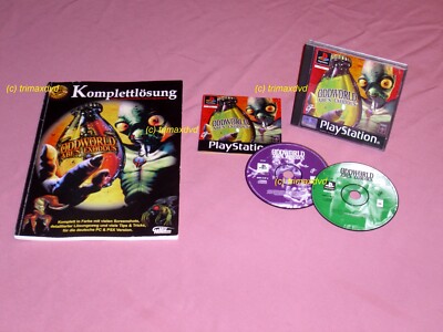 PS1 _ Oddworld Abe's Exoddus & Lösungsbuch _ Erstausgabe sehr guter Zustand