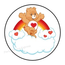 BEAR HEART ENVELOPE SEALS LABELS STICKERS PARTY FAVORS