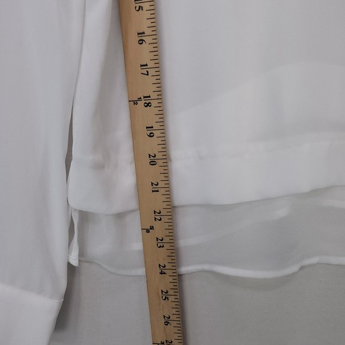 Anthropologie Ro&De Damen Langarmbluse Tunika durchsichtige Muschel Top klein - Bild 12 von 15