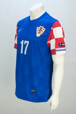 Nike Croatia Soccer Team 2010-2012 Away Match Worn #17 Jersey