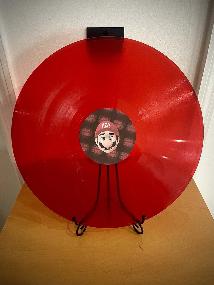 Super Mario 64 Nintendo N64 Soundtrack “Mario Red” Vinyl Record - Image 3 of 4