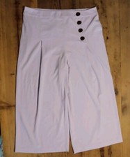 Cato C Est 1946 Wide Cropped Pants Womens 18/20 Sahara Sunset Pastel Lilac NWT