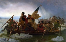 George Washington Crossing The Delaware 11"x17" REAL CANVAS Giclee Print!  LOOK!