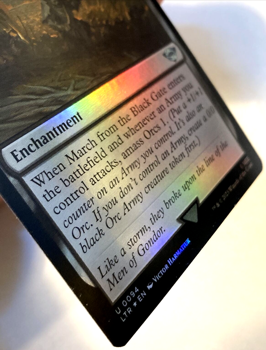 MTG March from the Black Gate *FOIL* The Lord of the Rings 94 NM