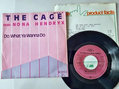 The Cage feat. Nona Hendryx - Do what ya wanna do 7'' Vinyl PROMO FACTS