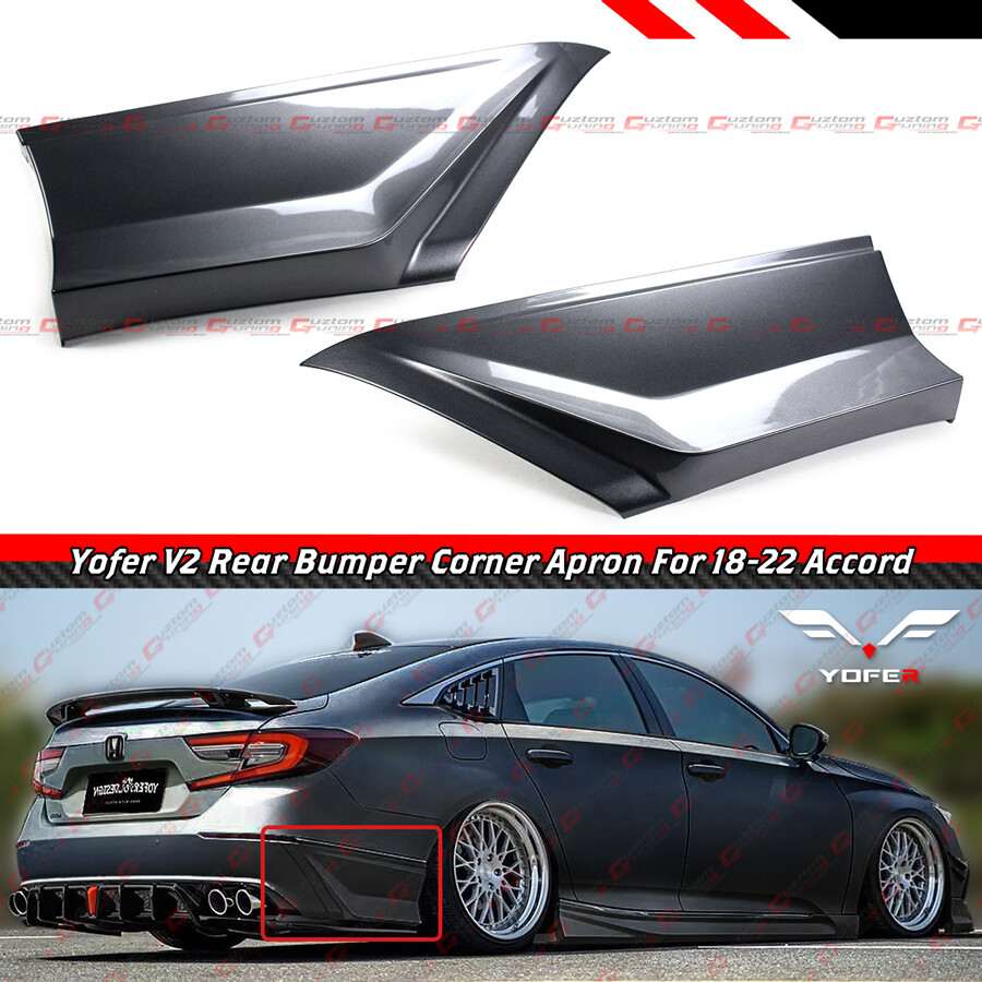 FOR 18-2022 10TH ACCORD YOFER V2 MODERN STEEL REAR BUMPER SIDE