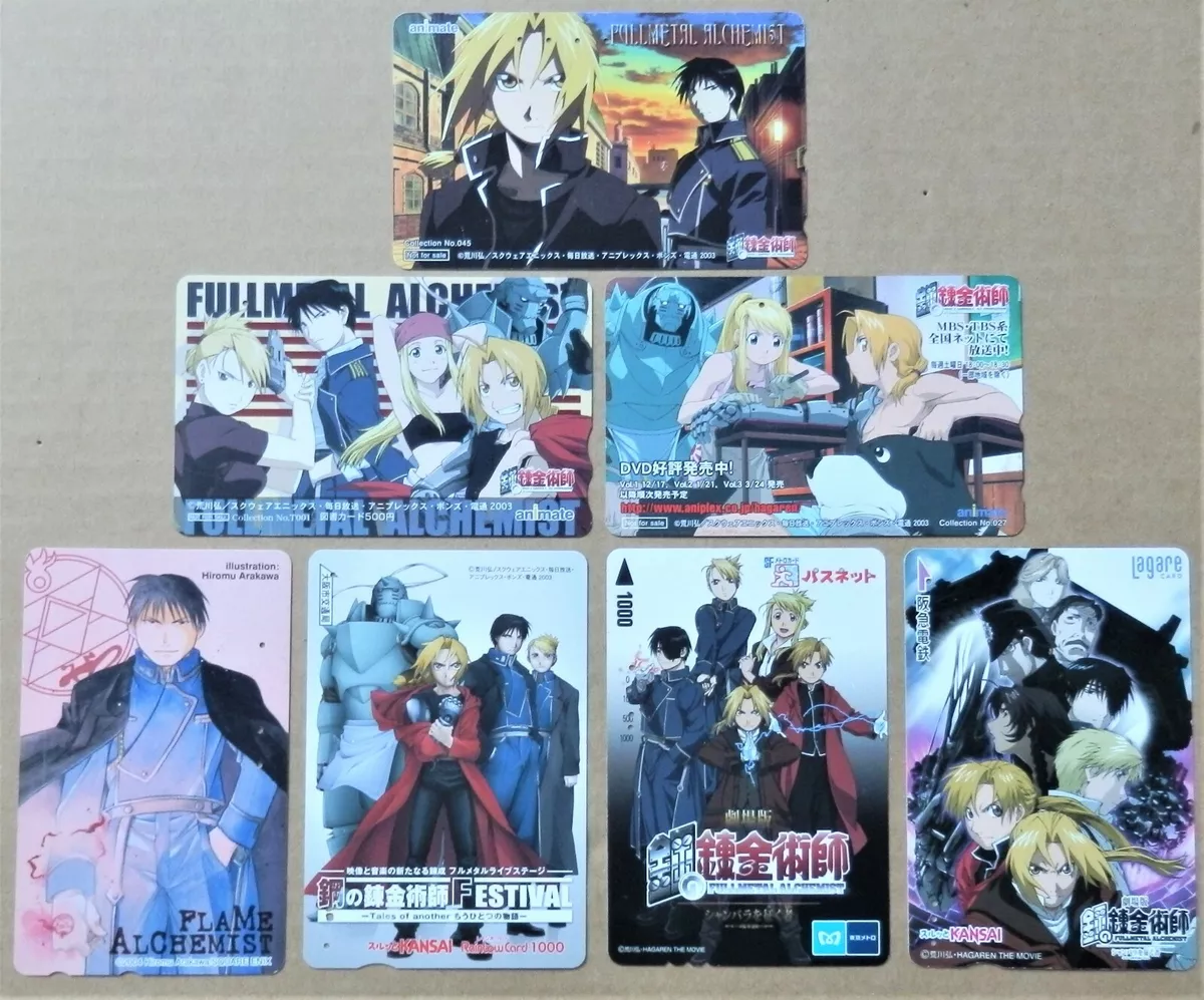 Full Metal Alchemist Phone Card Set Japan Japanese Cards Brotherhood Anime  Manga