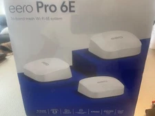 eero Pro 6 AX4200 Tri-Band Wi-Fi Mesh System - White (Pack of 3 Devices)