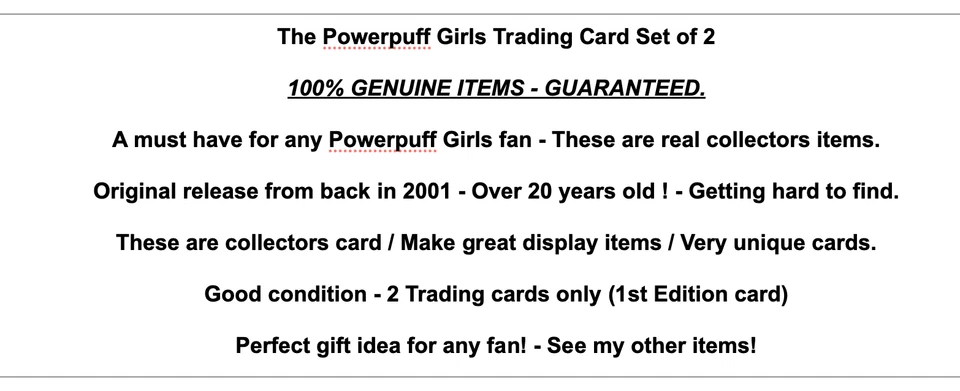 Powerpuff Girls 2001 Trading Card Bundle Vintage Toy Cartoon Network Comic Rare - Image 2 of 4